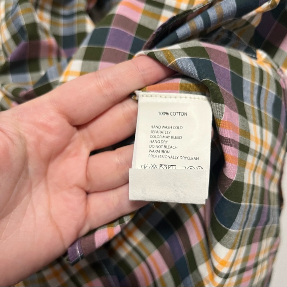 Engineered Garments Multicolor Plaid Button Up Lo… - image 7